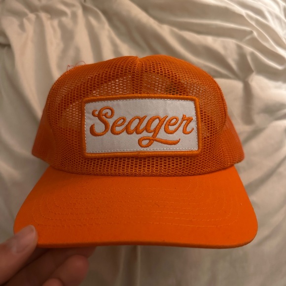 Seager Orange Trucker Hat - Picture 1 of 2